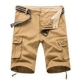thumbnail image 1 of Hvot&aat Men's Multi-pocket Outdoor Shorts Button And Zipper Sports Cargo Shorts Classic Relaxed Fit Short Pants, 1 of 7