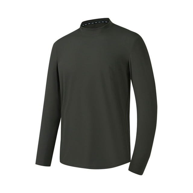 Hvot&aat Performance Stretch T-Shirts for Men Casual Solid Color Crew Neck Tops Outdoor Athletic Training Tees