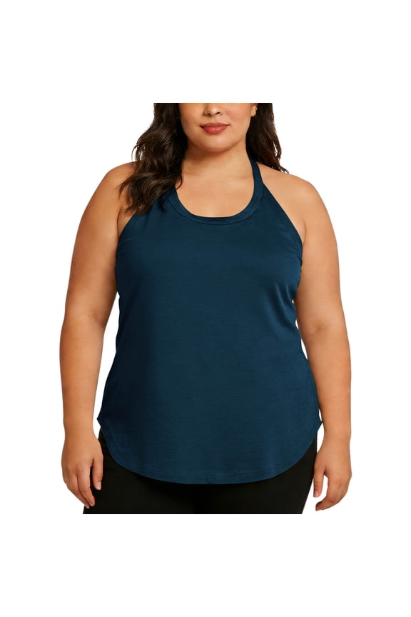 Plus Size Workout Tank Tops Loose fit Racerback Sleeveless Spaghetti Strap Scoop Neck Athletic Yoga Shirts