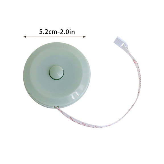 Hvot&aat Retractable Soft Tape Measure, 60-Inch Flexible Body Measuring Ruler with Push-Button Lock, Mini Portable Cloth Tape for Sewing, Tailoring, Fitness