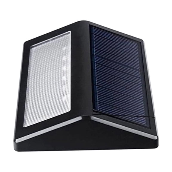 Hvot&aat Solar Waterproof Step Lights Outdoor LED Wall Mount Stair Lights Auto On/Off Deck Fence Garden Pathway Security Lighting