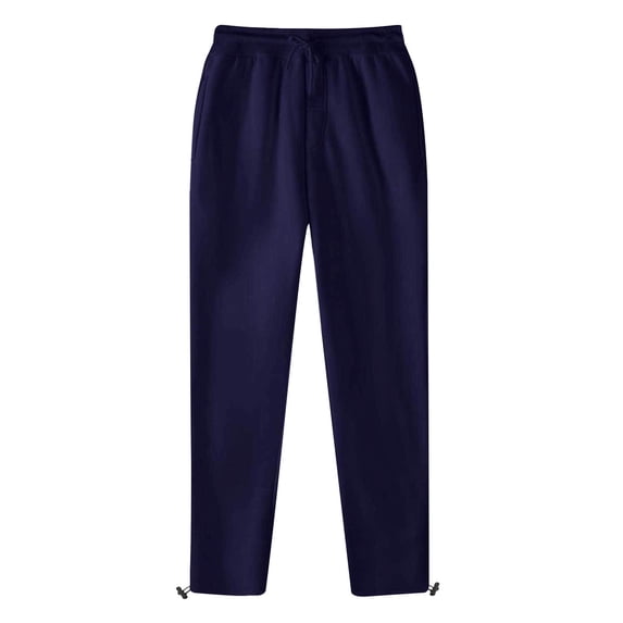 Hvot&aat Solid Color Sweatpants for Women Elastic Waist Drawstring Pants Tapered Work Pull On Straight Leg Trousers with Pockets