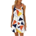 thumbnail image 1 of Hvot&aat Summer Dresses for Women Beach Floral Sundress Sleeveless Dress Cover Up Casual Loose Boho Tank Dress, 1 of 4