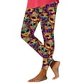 thumbnail image 1 of Hvot&aat Women Mardi Gras Leggings Stretch High Waisted Yoga Pants Sparkly Printed Carnival Party Pant, 1 of 5