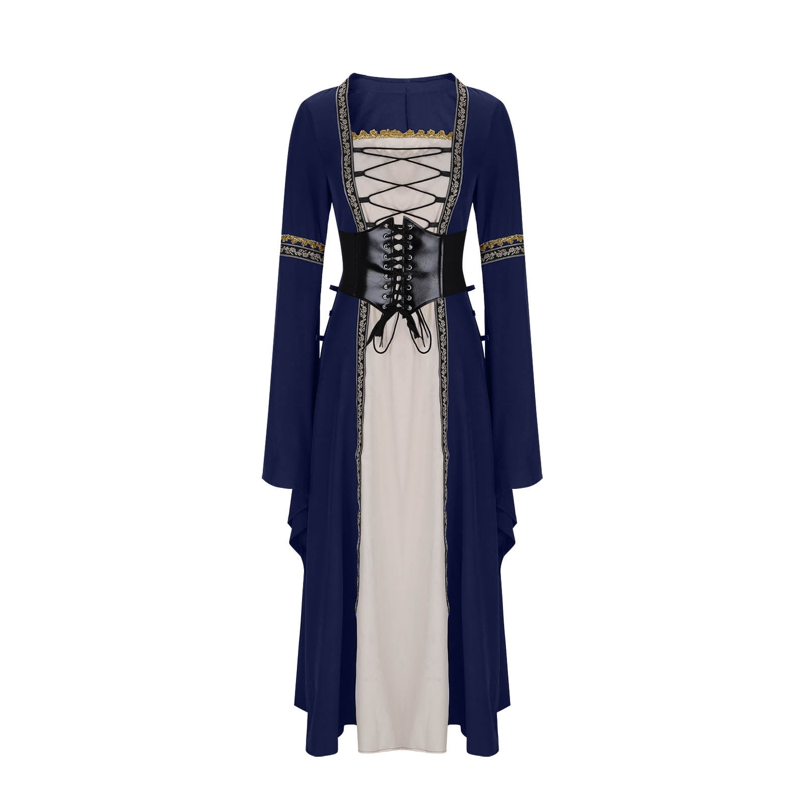 Hvot&aat Women Medieval Renaissance Dress Victorian Long Dress Costume ...