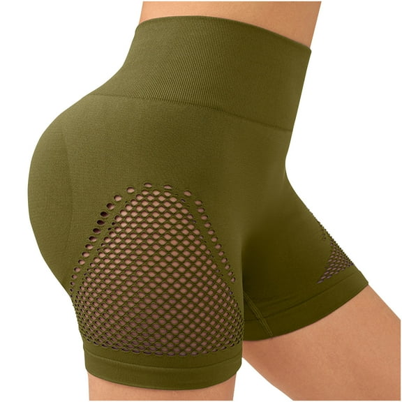 Hvot&aat Women Seamless Workout Leggings High Waisted Scrunch Butt Lifting Sweat Shorts Yoga Biker Booty Short Pants