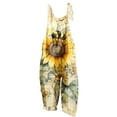 thumbnail image 1 of Hvot&aat Women Summer Bohemian Printed Jumpsuits Spaghetti Strap Tie Up Jumpsuit Straight Leg Pants with Pockets, 1 of 4
