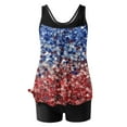 thumbnail image 1 of Hvot&aat Women Tankini Bathing Suits 4th of July Swimsuits American Flag Patriotic Graphic Swimwear with Boyshorts, 1 of 4