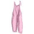 thumbnail image 1 of Hvot&aat Women's Casual Jumpsuits Solid Color Loose Fit Rompers with Pockets Adjustable Strap Straight Jumpsuit, 1 of 4
