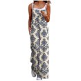 thumbnail image 1 of Hvot&aat Women's Casual Jumpsuits Summer Boho Wide Leg Rompers Trendy Printed Sleeveless Overalls with Pockets, 1 of 4