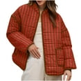 thumbnail image 1 of Hvot&aat Women's Casual Vintage Floral Quilted Jacket Lightweight Open Front Cardigan Coats with Pockets, 1 of 7