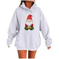 thumbnail image 1 of Hvot&aat Women's Christmas Hoodie Christmas Santa Oversized Sweatshirts Casual Fall Pullover Top, 1 of 3