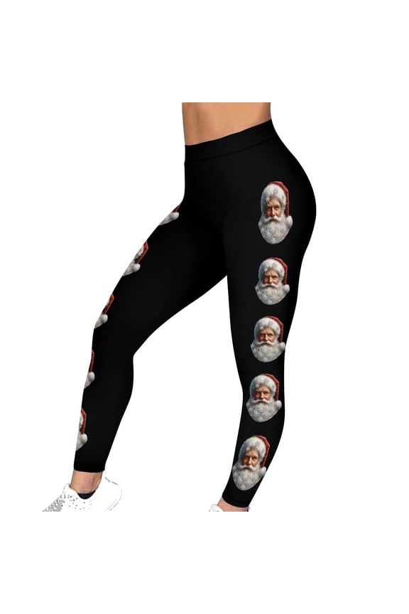 Women's Christmas Leggings Stretchy High Waisted Festival Workout Yoga Pants Versatile Soft Seamless Lounge Athletic Running Tights