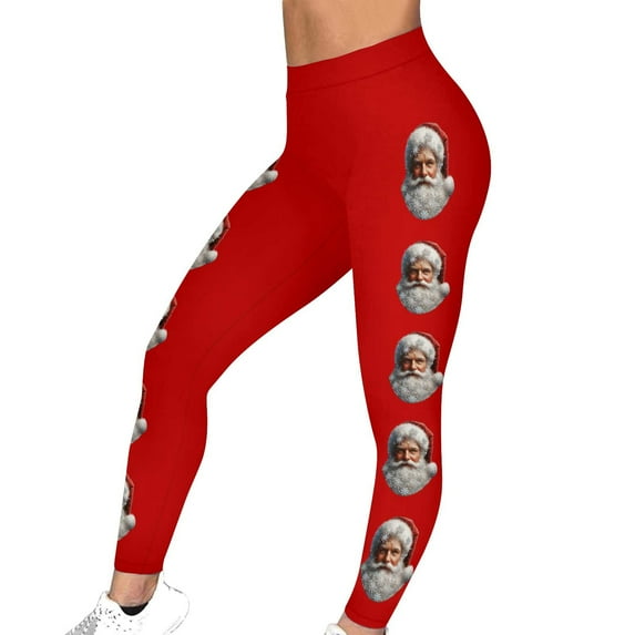 Hvot&aat Women's Christmas Leggings Stretchy High Waisted Festival Workout Yoga Pants Versatile Soft Seamless Lounge Athletic Running Tights