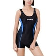 thumbnail image 1 of Hvot&aat Women's Conservative Boyleg One Piece Swimsuit Athletic Bathing Suit with Shorts Full Coverage Swimwear, 1 of 4