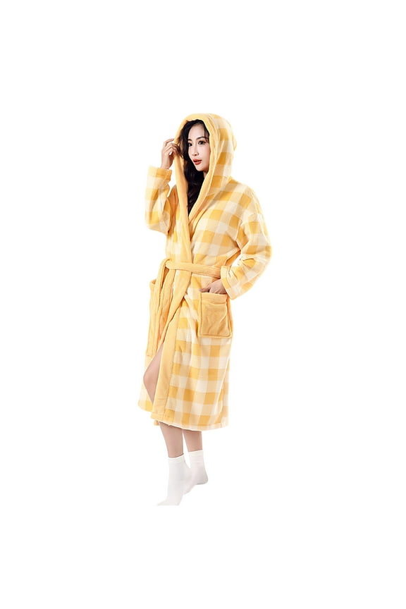 Women's Cozy Robe Lightweight Soft Drying Absorbent Bathrobe For Luxury Hotel Spa Bathrobe