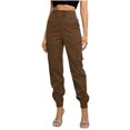 thumbnail image 1 of Hvot&aat Women's Fashion Cargo Pants High Waisted Workout Pants Tapered Camouflage Combat Hiking Pants with Pockets, 1 of 3