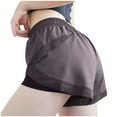 thumbnail image 1 of Hvot&aat Women's New 2 in 1 Running Shorts Quick Dry Shorts Fashion Package Hip Breathable Shorts with Liner, 1 of 5
