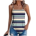 thumbnail image 1 of Hvot&aat Women's Plus Size Boho Floral Printed Camisole Sleeveless Spaghetti Strap Asymmetrical Hem Vest for Summer Vacation Beach, 1 of 5