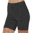 thumbnail image 1 of Hvot&aat Women's Polka Dots Leggings High Waisted Board Shorts Cycling Tummy Control Half Tights Pants, 1 of 4