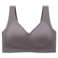thumbnail image 1 of Hvot&aat Women's Seamless Wide Strap Underwear No Underwire Soft Support Bra Comfort Smoothing Everyday Bralette, 1 of 7