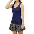 thumbnail image 1 of Hvot&aat Women's Solid Color Crew Neck Tank Tops I-shaped Slim Base Inner Versatile Vest Summer Sleeveless Tops, 1 of 6