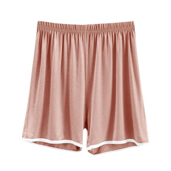Hvot&aat Women's Solid Color Home Shorts Comfort Drawstring Elastic Waist Thin Pants Lightweight Flowy Short Pants