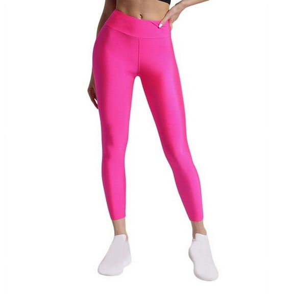 Hvot&aat Women's Tight Fitting High Stretch Fitness Pants Seamless Luscious Curvy Yoga Leggings Solid Color Ankle Jeans