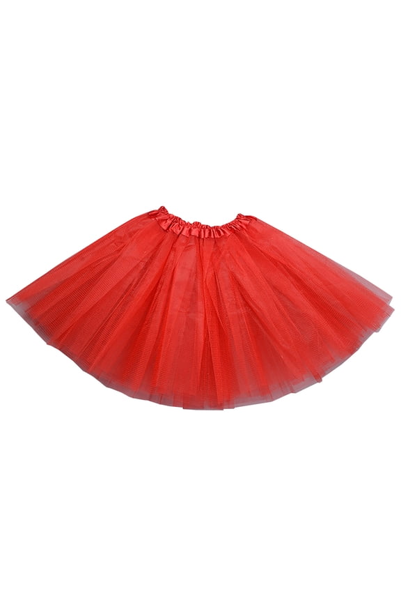 Women's Tulle Tutu Skirt Dress 1950s Vintage Fluffy Petticoat Solid Color Tunic Dresses for Party Costume