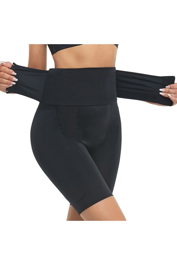 Women's Tummy Control Shapewear High Waisted Butt Lifting Leggings Fitness Pants with Adjustable Waist Belt
