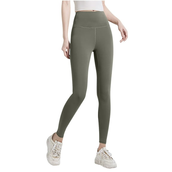 Hvot&aat Women's Ultra Soft High Waisted Seamless Leggings Solid Color Tummy Control Workout Yoga Pants - Classic Style