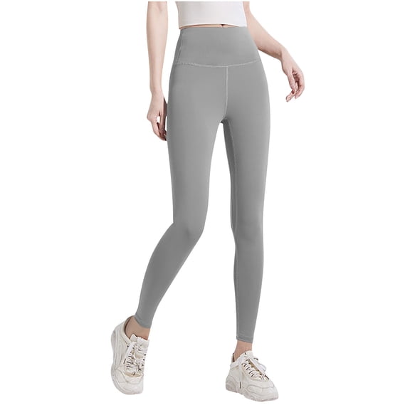 Hvot&aat Women's Ultra Soft High Waisted Seamless Leggings Solid Color Tummy Control Workout Yoga Pants - Classic Style