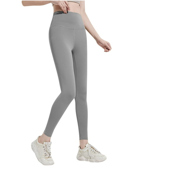 Hvot&aat Women's Ultra Soft High Waisted Seamless Leggings Solid Color Tummy Control Workout Yoga Pants - Fleece-lined Style