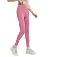thumbnail image 1 of Hvot&aat Women's Ultra Soft High Waisted Seamless Leggings Solid Color Tummy Control Workout Yoga Pants - Fleece-lined Style, 1 of 4