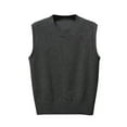 thumbnail image 1 of Hvot&aat Women's V-Neck Slim Sweater Vest Loose Sleeveless Fashion Tops Vest Knitted Solid Color Pullover Vest, 1 of 1