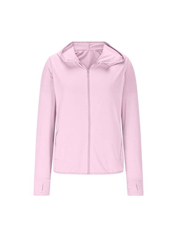 Womens Casual Hoodies Sweater Summer Sun Protection Jacket Running Cycling Outdoor Sport Shirts