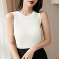 thumbnail image 1 of Hvot&aat Womens Fashion Ribbed Tank Tops Stretchy Skinny Fit Textured Sleeveless Blouse Basic Solid Color Vacation Outfits Clothes, 1 of 2