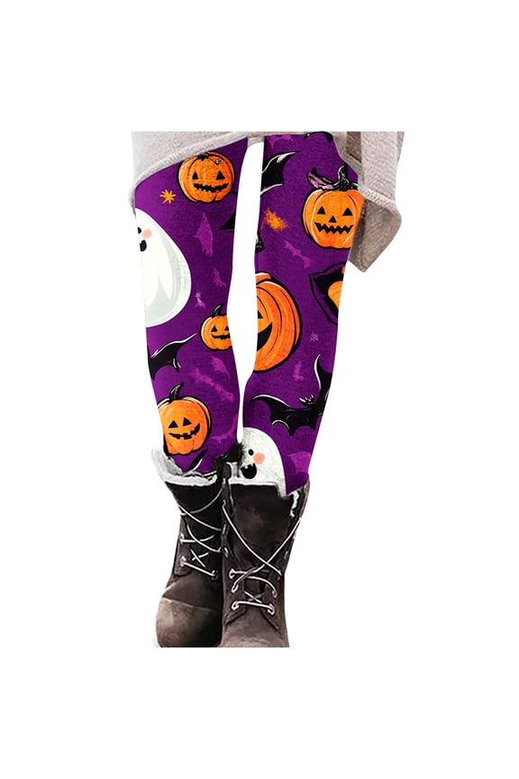 Womens Halloween Fashion Print Leggings Yoga Casual Pants
