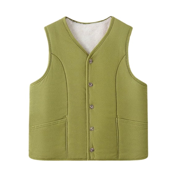 Hvot&aat Womens Puffer Vests Sleeveless Lightweight Quilted Zip Up Jackets Solid Color Turndown-neck Waistcoat