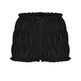 thumbnail image 1 of Hvot&aat Womens Ruffle Tiered Bloomers Bow Front Y2k Ruched Solid Color Mini Shorts Cute Lolita Layered Shorts, 1 of 5