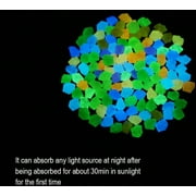 Hvxrjkn 1200Pcs Luminous Pebbles Stones,Luminous Stones Glow in The Dark Garden Pebbles Rocks,Glow in The Dark Garden Pebbles Stones Rocks for Home Outdoor Walkways Garden Path Patio Lawn Garden Yard