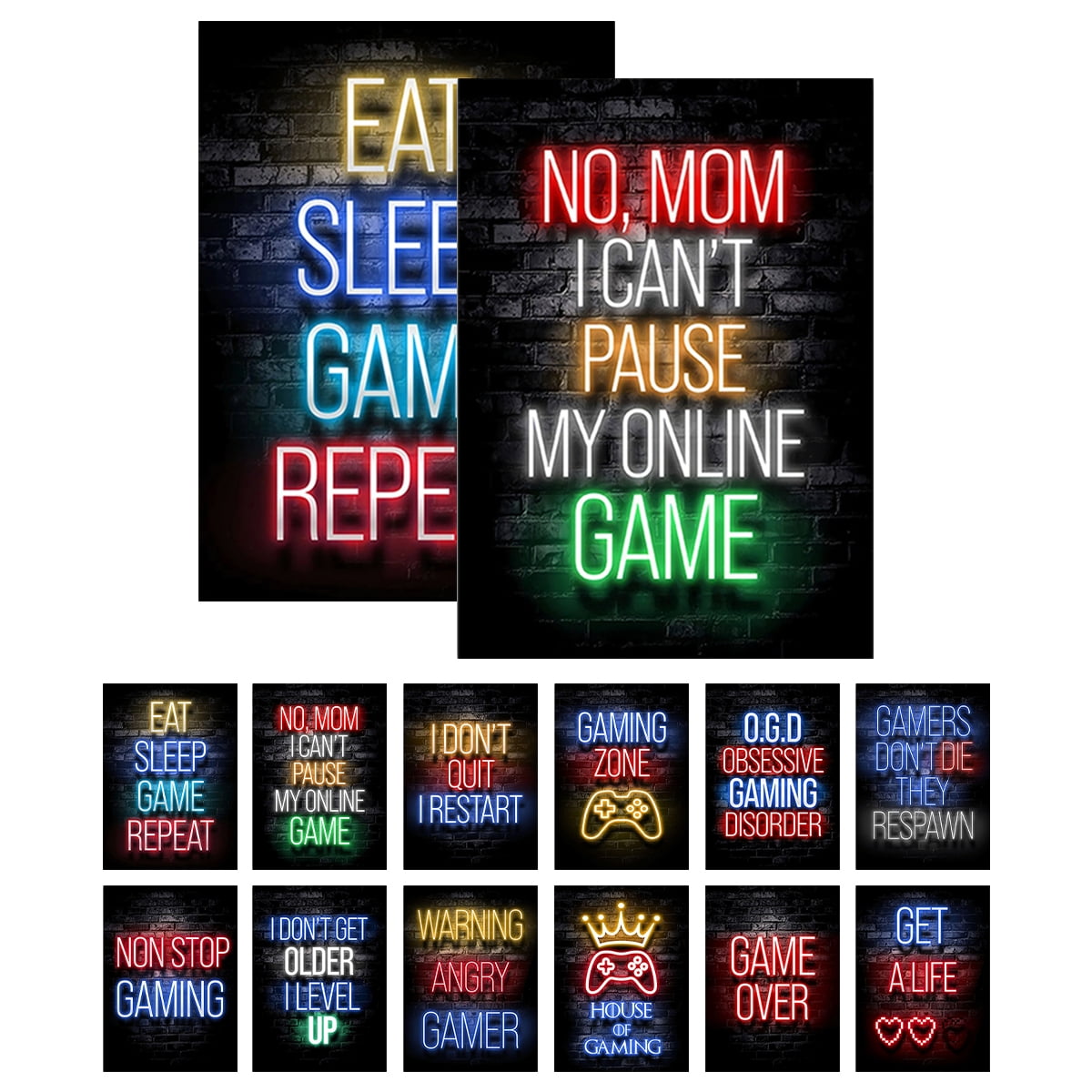 Hvxrjkn 12Pcs Video Game Posters, Canvas Art for Kids & Teens, Gaming Room Decor, Unframed 8 X 10inch - Walmart.com hvxrjkn-12pcs-video-game-posters-canvas-art-for-kids-teens-gaming-room-decor-unframed-8-x-10inch-walmart-com