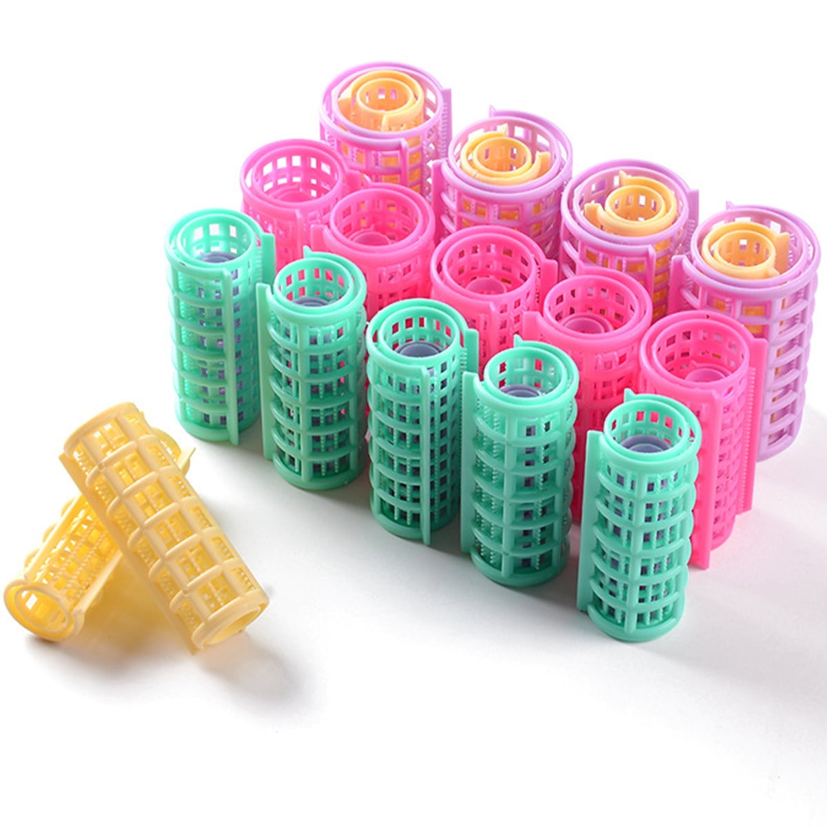 Hvxrjkn 30Pcs Hair Curlers Roller Sets Self Holding Hairdressing ...