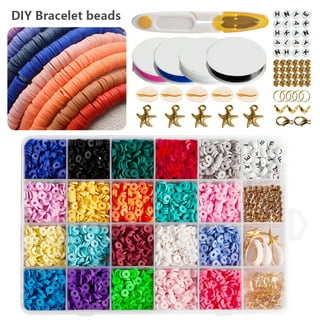 Wholesale 30Pcs 30 Style Polymer Clay Heishi Beaded Stretch Bracelets Set  with Inspiration Word 