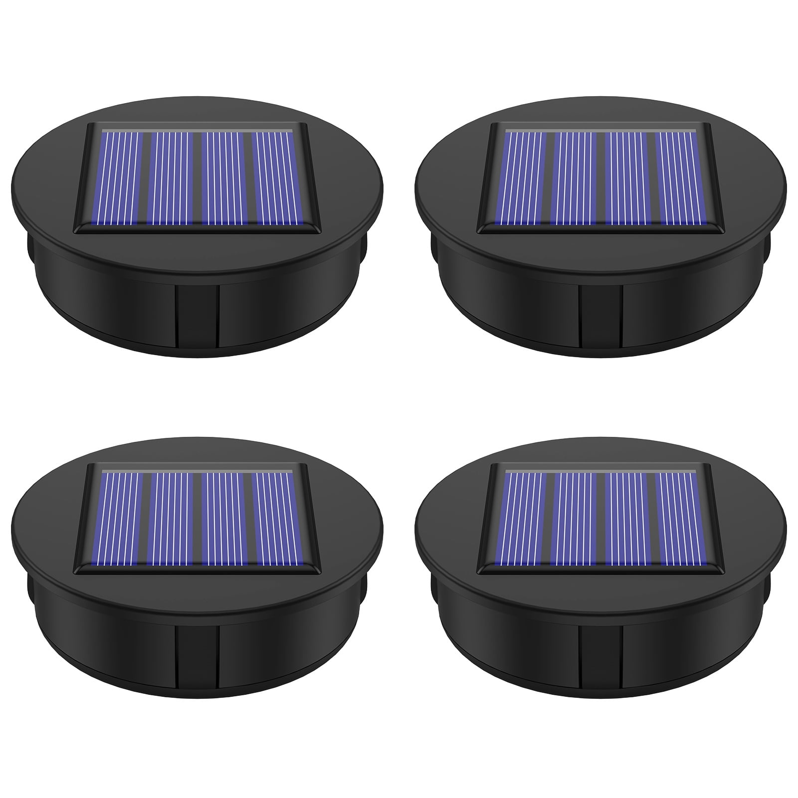 Hvxrjkn 4Pcs Solar Light Replacement Top 1.2V IP65 Waterproof LED Solar Panel Lantern Lid Light Durable Outdoor Solar Top Replacement Parts for Patio Walmart