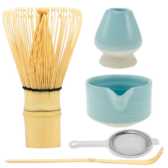 Hvxrjkn 5Pcs Matcha Whisk Set Elegant Matcha Kit Reusable Matcha Making Kit with 500ml Ceramic Match Bowl Matcha Whisk Holder Bamboo Matcha Scoop Matcha for Tea Lovers