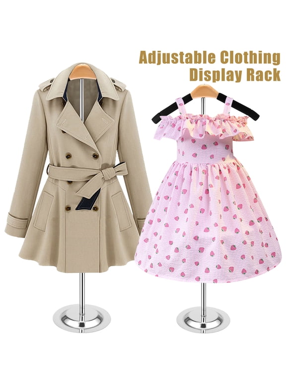 Adjustable T Shirt Display Stand Flexible Shoulder Stand Shirt Rack Portable Garment Coat Holder Multipurpose Hanging Clothing Display Rack for Clothing Coat Sweater Jacket