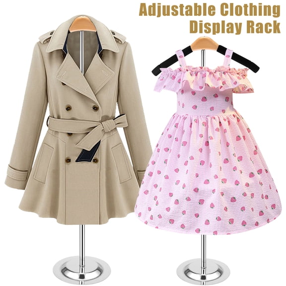 Hvxrjkn Adjustable T Shirt Display Stand Flexible Shoulder Stand Shirt Rack Portable Garment Coat Holder Multipurpose Hanging Clothing Display Rack for Clothing Coat Sweater Jacket
