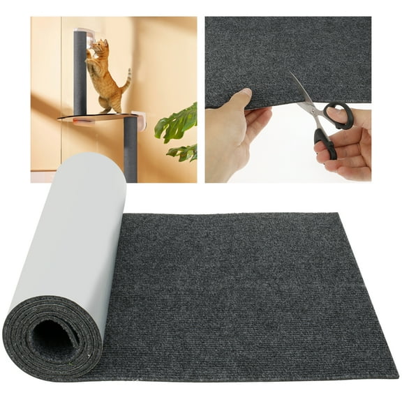 Hvxrjkn Cat Scratch Protector with Strong Adhesive Trimmable Non Woven Fabric Cat Sofa Protector Multifunctional Durable Cat Furniture Protector for Furniture Cat Tree