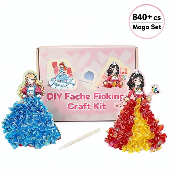 Poke in Art Kits for Girls Ages 4-8 - Princess Poke Art Craft Kit for Kids, Mess Free Crafts Activity, Toys Birthday Gifts for Girl Under $10